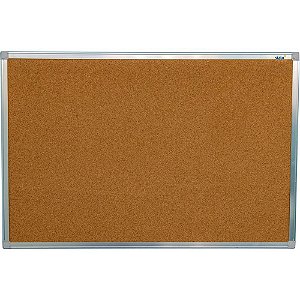 Quadro Aviso Moldura Aluminio Cortica Aparente 120X090CM