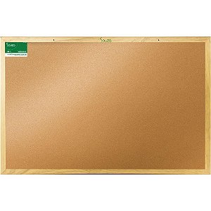 Quadro Aviso Moldura Madeira Cortica Standard 090X060CM