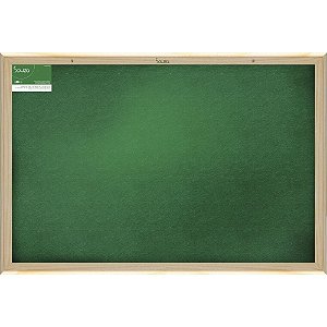 Quadro Aviso Moldura Madeira Feltro com Cortica 100X070CM