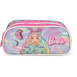 Estojo Tecido Barbie GD 2ZIPERES PK