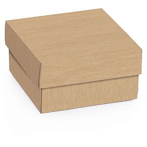 Caixa para Presente com Tampa Mini Quadr.kraft M 9,5X9,5X4CM