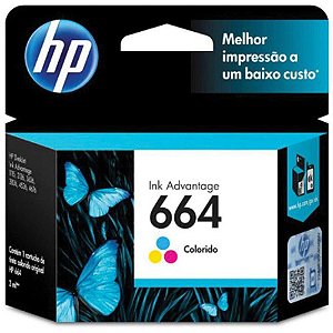 Cartucho Original HP 664 Colorido INK Advantage