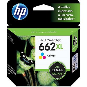 Cartucho Original HP 662XL Colorido INK Advantage