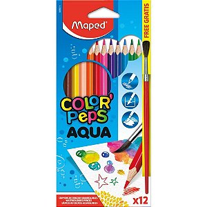 Lapis de COR Aquarelavel Color PEPS 12CORES+PINCEL