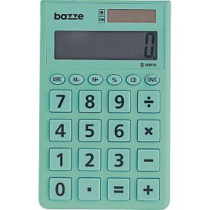 Calculadora de Bolso 8 DIG. Bazze Turquesa