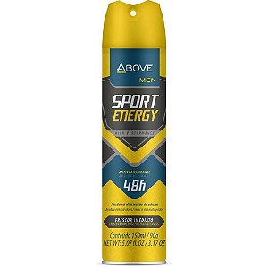 Desodorante Aerossol Above SPORT ENERGY MEN 150ML.