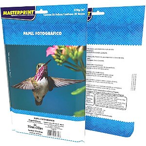 Papel Fotografico INKJET A4 GLOSSY 120G