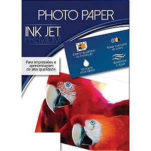 Papel Fotografico INKJET A4 GLOSSY Premium 180G