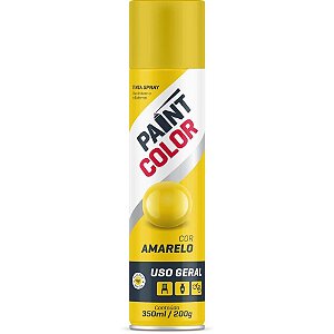 Tinta SPRAY Paintcolor 350ML Amarelo 200G