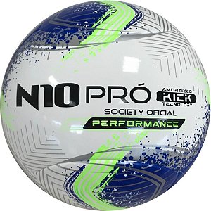 Bola de Futebol Society N10 PRO Performance BC-AZ-VD