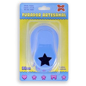 Furador Papel e EVA Gigante Estrela 38MM