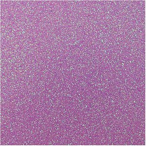 Placa em EVA com Gliter 60X40CM Roxo Neon 2MM