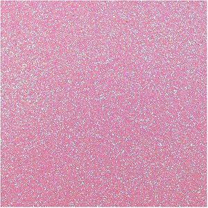 Placa em EVA com Gliter 60X40CM Rosa Neon 2MM