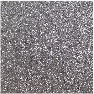 Placa em EVA com Gliter 60X40CM Prata 2MM