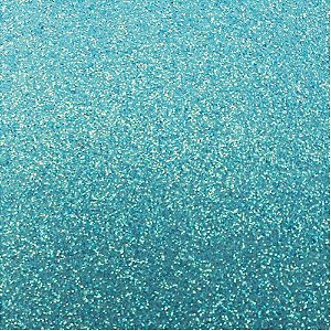 Placa em EVA com Gliter 60X40CM Azul Celeste 2MM