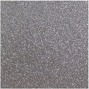Placa em EVA com Gliter 48X40CM. Prata 2MM.