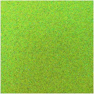 Placa em EVA com Gliter 48X40CM. Verde Neon 2MM.