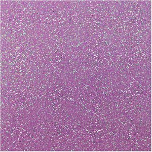 Placa em EVA com Gliter 48X40CM Roxo Neon 2MM