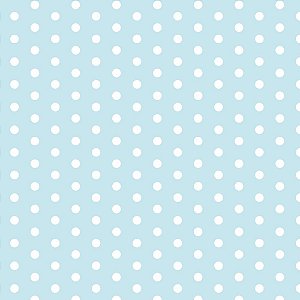 Placa em EVA Estampado 60X40CM Poa AZUL/BCO 2MM