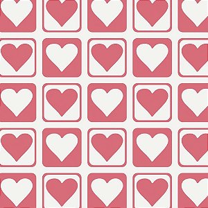 Placa em EVA Estampado 60X40CM Coracao (S) 2MM