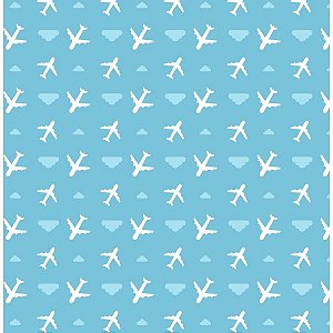Placa em EVA Estampado 60X40CM Aviao 2MM.