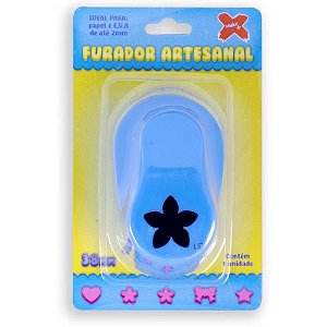 Furador Papel e EVA Gigante FLOR 5 Petalas 38MM