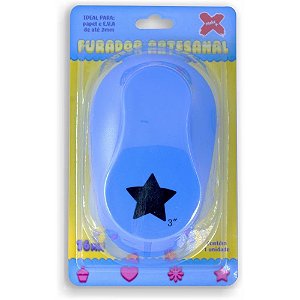 Furador Papel e EVA Gigante Estrela 76MM