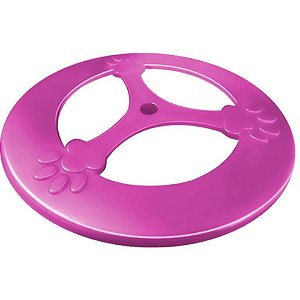 Brinquedo para PET Frisbee POP Plastico Rosa