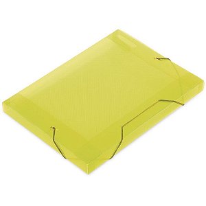Pasta ABA Elastica Plastica Oficio 30MM Amarela SOFT