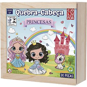 QUEBRA-CABECA Madeira Princesas 30 Pecas