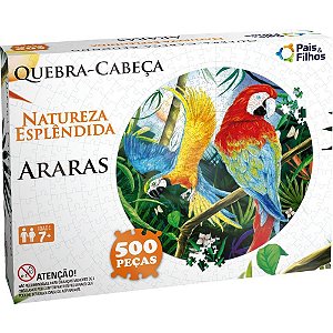 QUEBRA-CABECA Cartonado Redondo ARARAS 500 Pecas