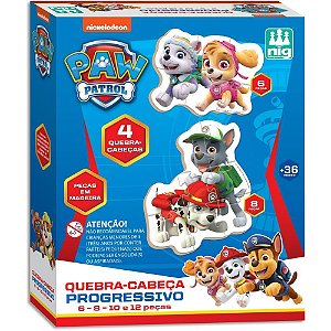 QUEBRA-CABECA Madeira Patrulha Canina Progressivo (7896200706858)