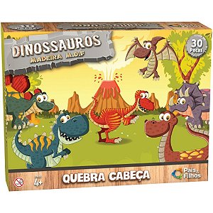 QUEBRA-CABECA Madeira Dinousauro 30 Pecas