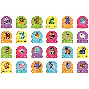 QUEBRA-CABECA Madeira Silabas dos Bichos 86PCS