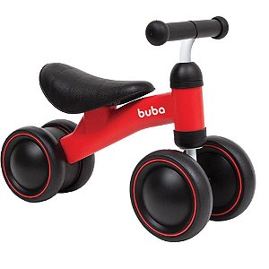 Bicicleta Infantil Equilibrio C/4 Rodas Vermelha