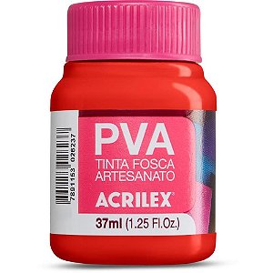 Tinta PVA 37ML. Vermelho Fogo