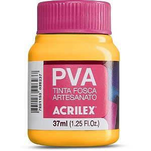 Tinta PVA 37ML. Amarelo Ouro