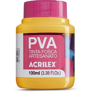 Tinta PVA 100ML. Amarelo Ouro