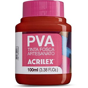 Tinta PVA 100ML. Vermelho Escarlate
