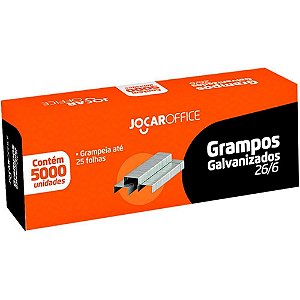 Grampo para Grampeador 26/6 Galvanizado 5000 Grampos (7503002900727)