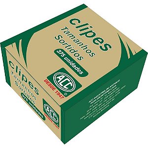 Clips Galvanizado Tamanhos Sortidos 375 Unidades