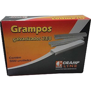 Grampo para Grampeador 23/8 Galvanizado 5000 Grampos