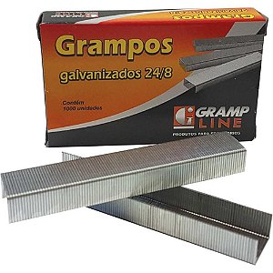 Grampo para Grampeador 24/8 Galvanizado 1000 Grampos
