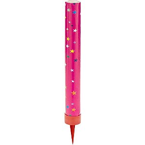 Vela para Aniversario Estrela Rosa