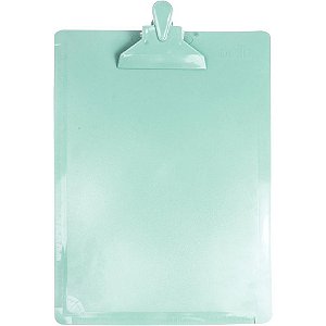 Prancheta Plastica Oficio Serena Verde Pastel