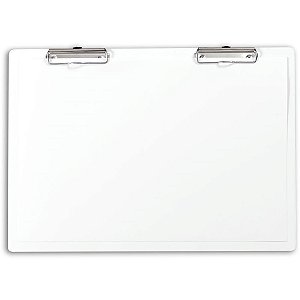 Prancheta Madeira Branco A3 Desenho Stalo Prendedor Metal 8209