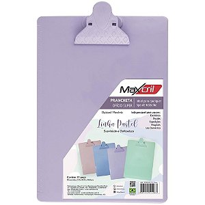 Prancheta Plastica Super Lilas Pastel