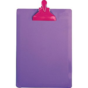 Prancheta Plastica Oficio FULL Color Roxo