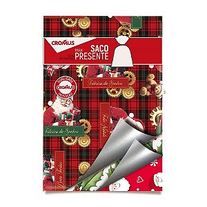 Saco Metalizado de Natal 60X90CM Sortido