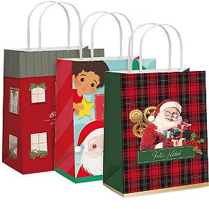 Sacola de Natal 21,5X15X8CM (S)